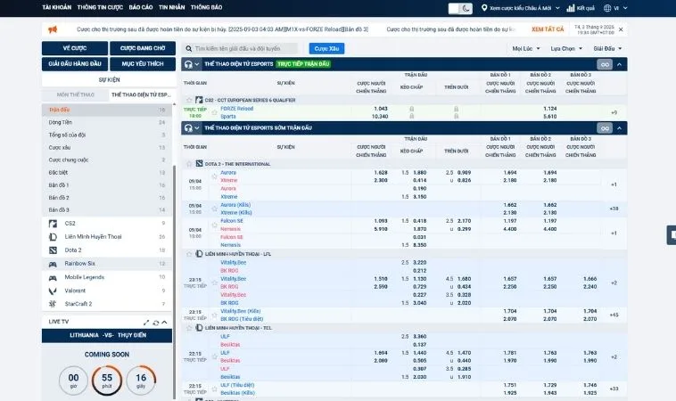 Bí Quyết Cách Chơi Thể Thao Điện Tử Tại Luck8 Luôn Thắng 2 Bảng kèo cá cược Thể Thao Điện Tử Tại Luck8
